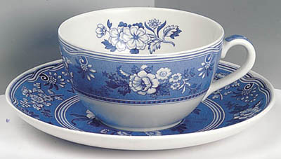 Cup and Saucer Cappuccino Botanical